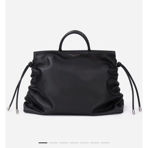 Brandon Blackwood Ruched Tote Bag